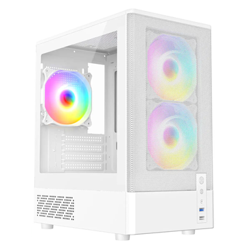 CiT F3 Mid Tower Gaming Case - White