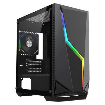 CiT Volt Micro Tower Gaming Case - Black